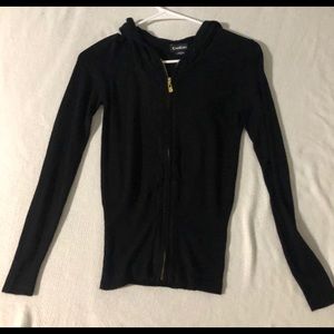 Bebe logo zip up hoodie